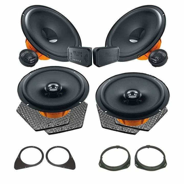 Pachet difuzoare auto Hertz Dieci dedicat Fiat 500 2010-, RMS 80W