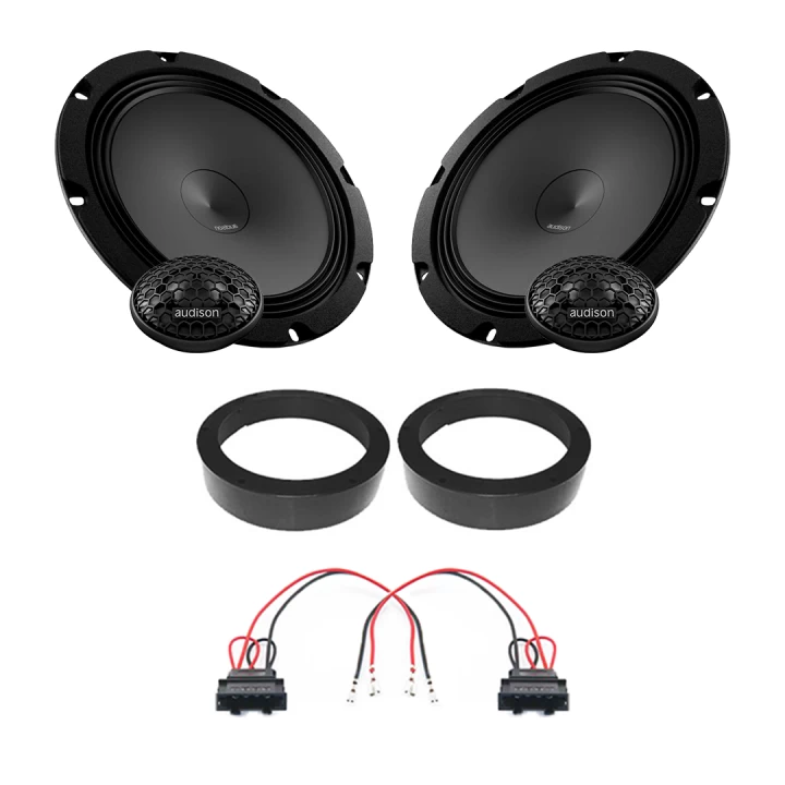 Pachet difuzoare auto Audison Prima dedicat usi fata Volkswagen Caddy 2015-2020, RMS 100W, 200mm