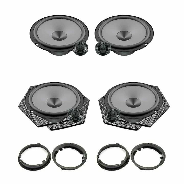 Pachet difuzoare auto Hertz Uno dedicat Mitsubishi Lancer 2007-, RMS 75W