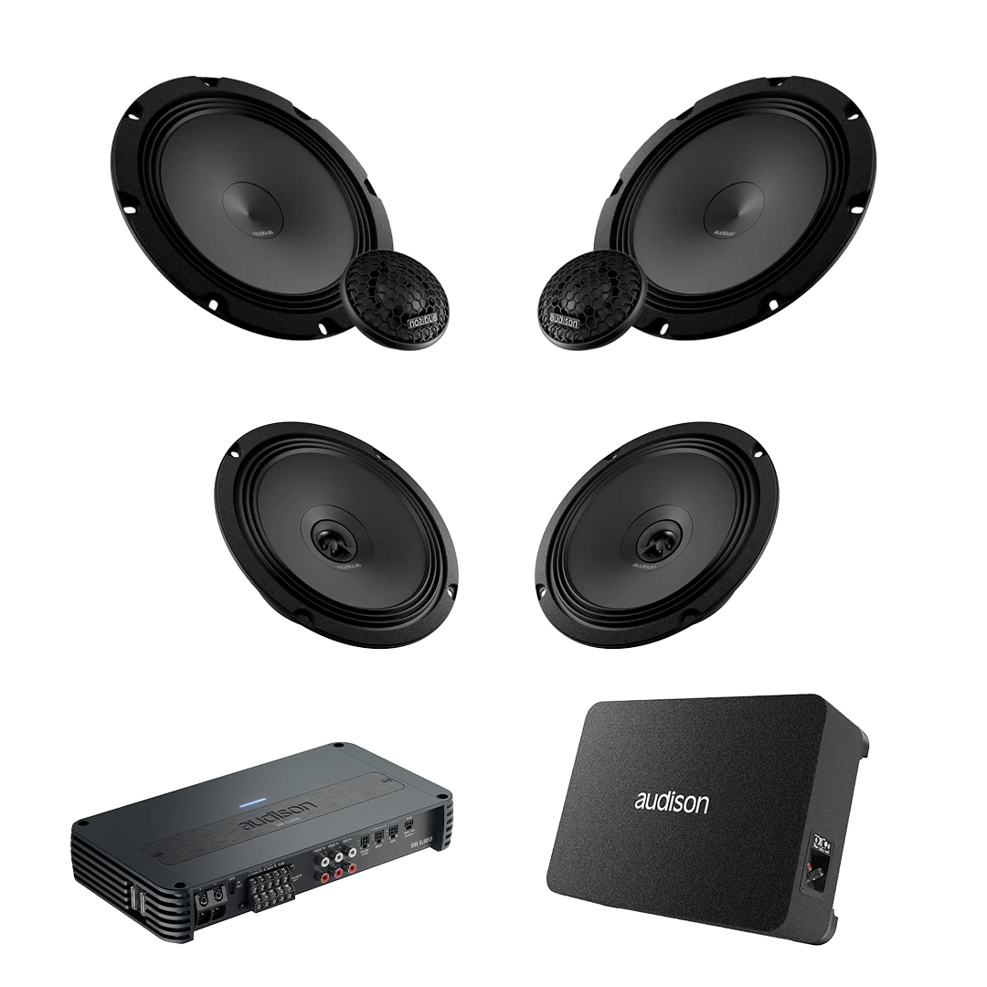Pachet Difuzoare Auto cu subwoofer Audi A6 C7 2012-2018 Audison Prima 1010 W