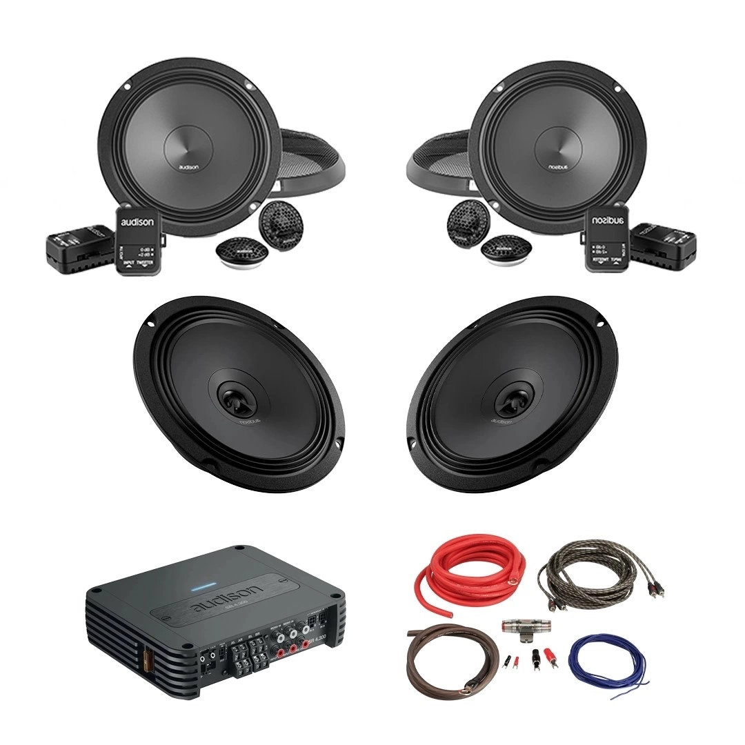 Pachet difuzoare auto cu amplificator Ssangyong - KGM Tivoli 2015 - Prezent Audison Prima 560 W